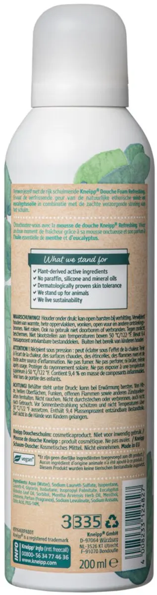 Kneipp Douchegel Refreshing Mint Eucalyptus - 3x200ml