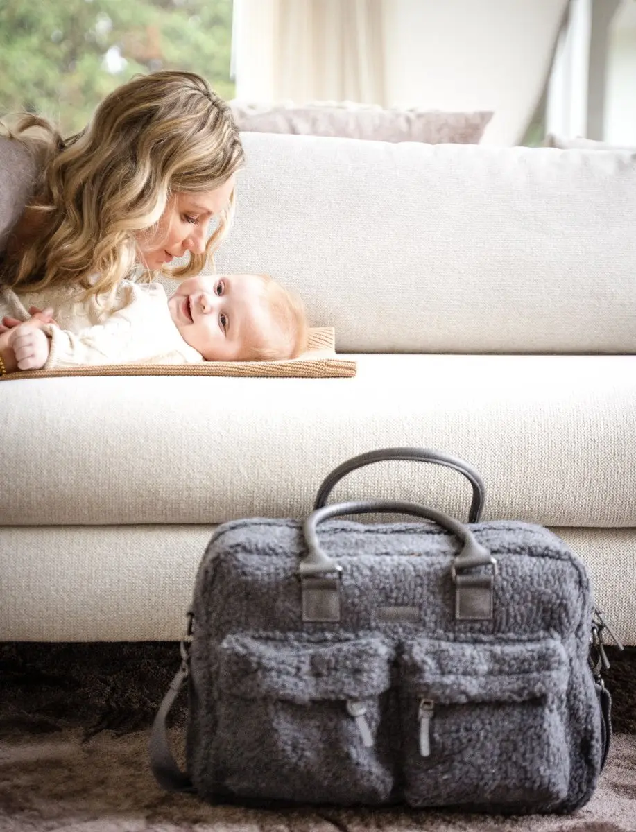 Kidzroom Care Hello Little One Luiertas - Grijs - Verschoonmatje & Ophanglussen - afbeelding 6 van 6