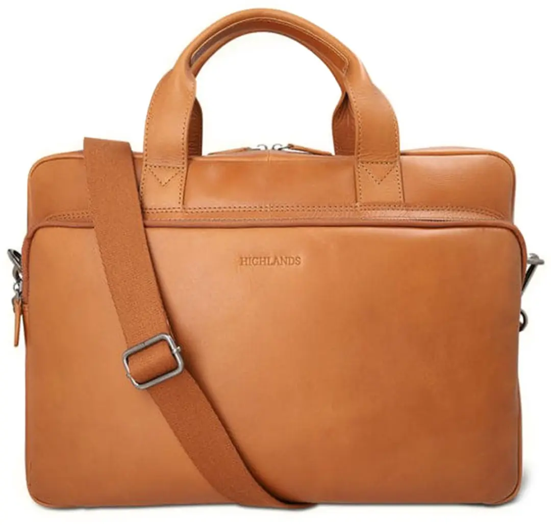 Highlands Leather Kinloch Laptophoes 15.4" Wit - HILA-017483CGN