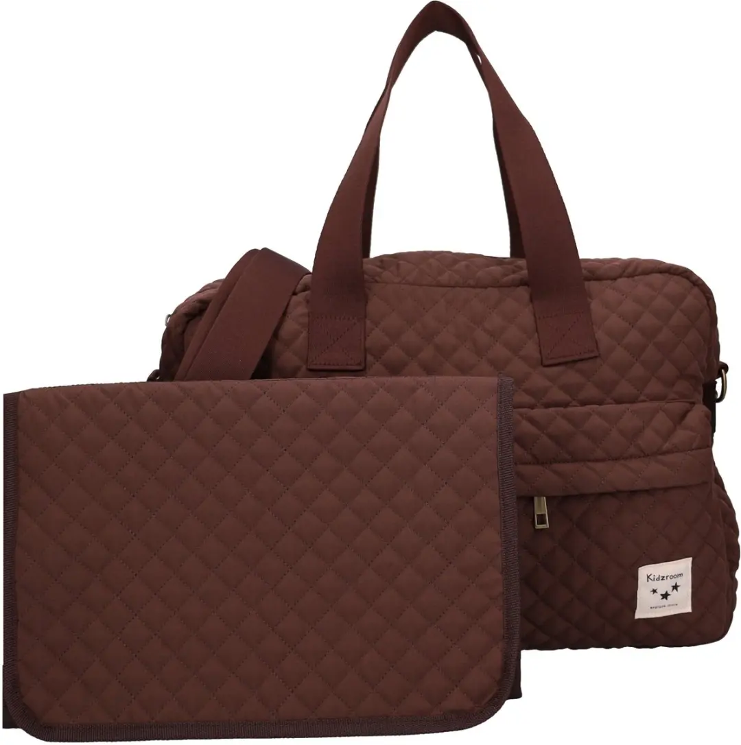 Kidzroom Calm Embrace Luiertas - 28x40x16cm - Bruin - afbeelding 6 van 6