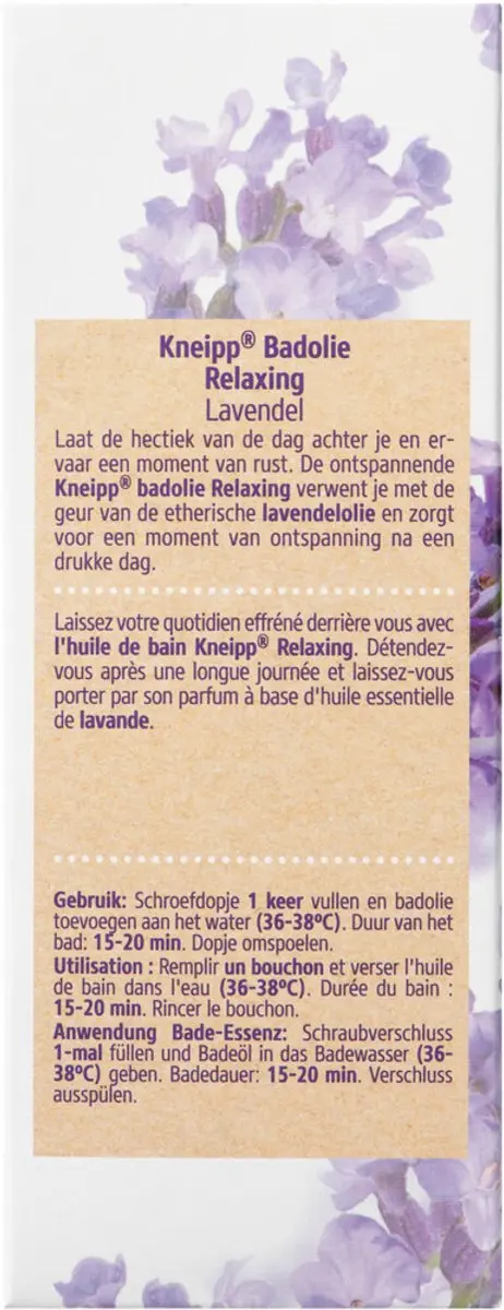 Kneipp Badolie Relaxing Lavendel - 3x100ml