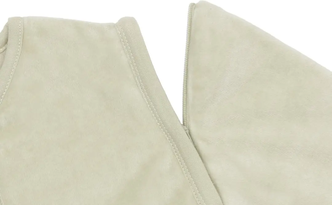 Jollein Slaapzak Velvet Soft Matcha 90cm - Afritsbare mouw