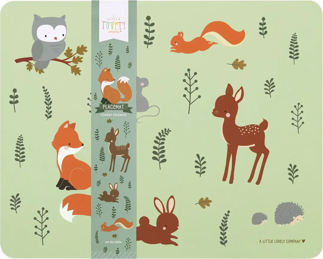 A Little Lovely Company Placemat Bosvriendjes