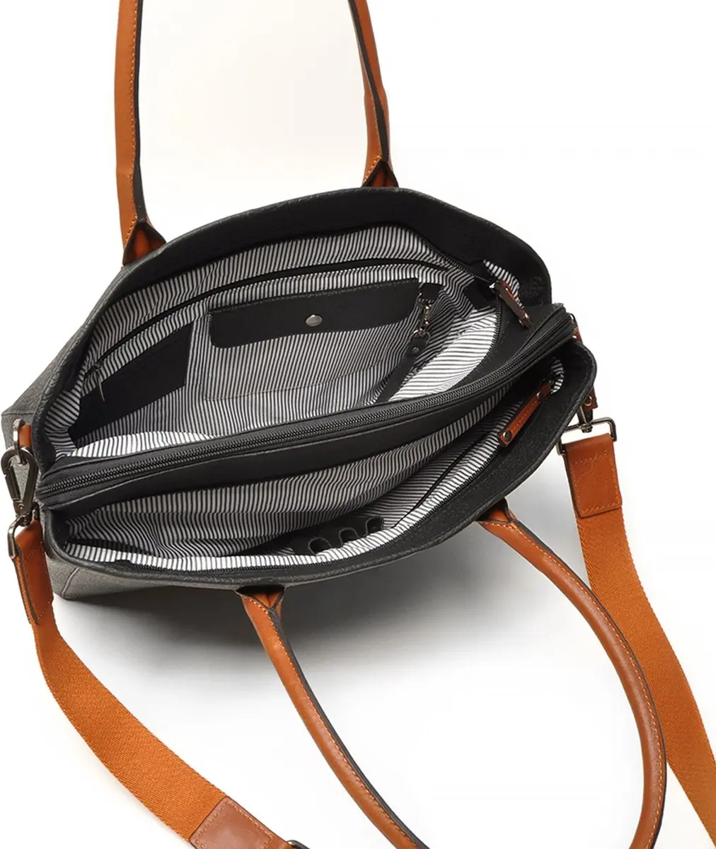 Berba Chamonix Laptoptas 15.6 inch - Zwart - 5 Vakken