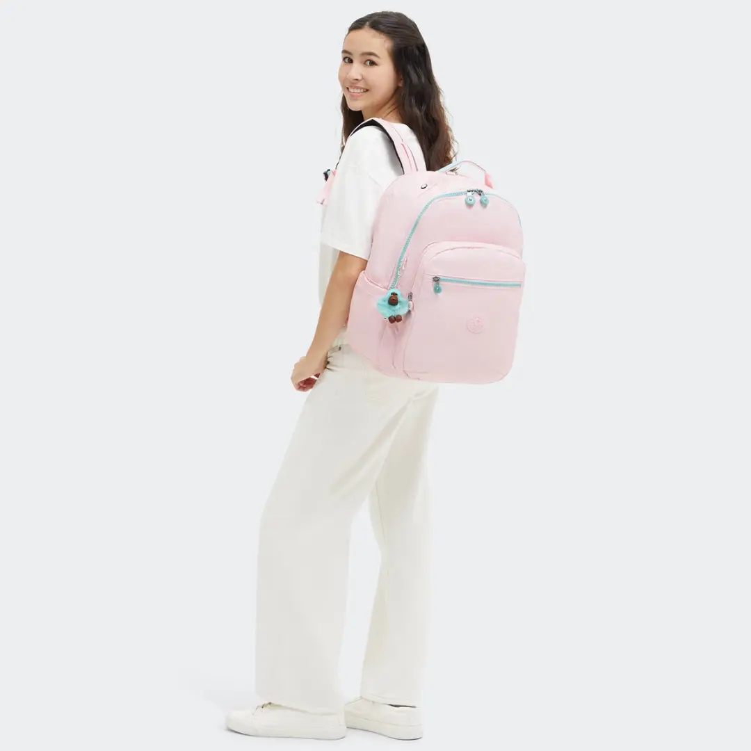 Kipling Seoul College Laptophoes - 17 inch - 5 vakken - Roze