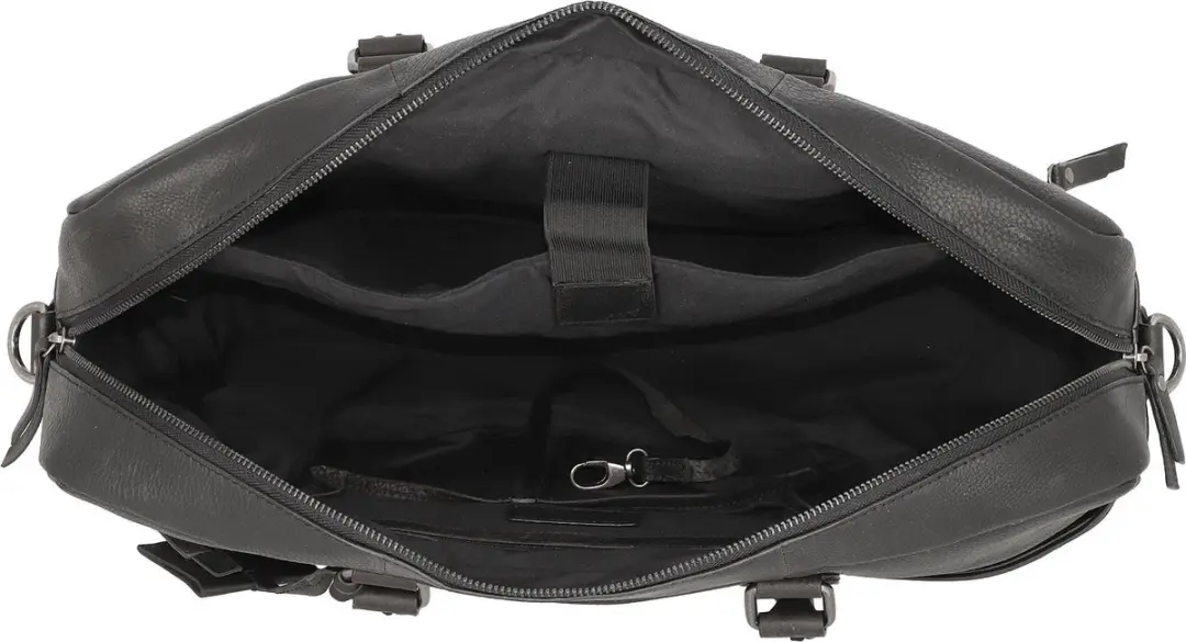Burkely Antique Avery Laptopbag 17" - 3 Vakken - Zwart
