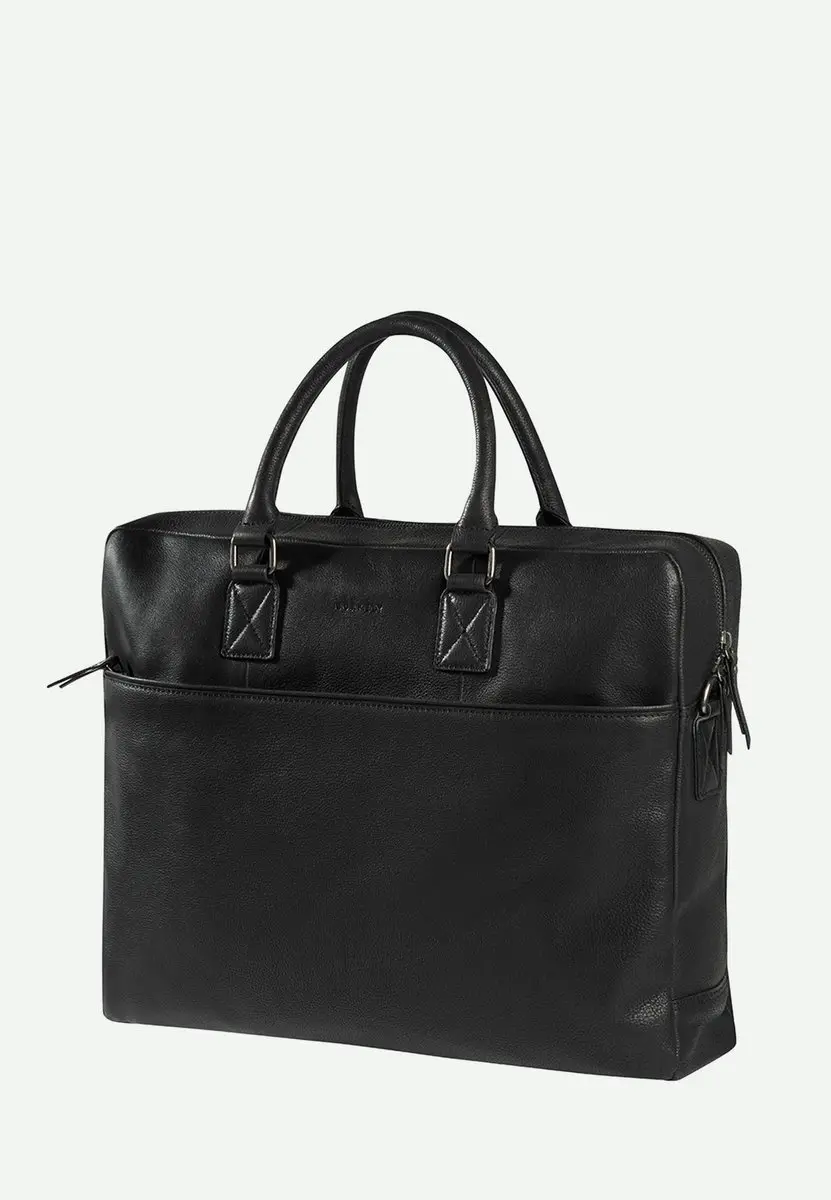 Burkely Antique Avery Laptopbag 17" - 3 Vakken - Zwart