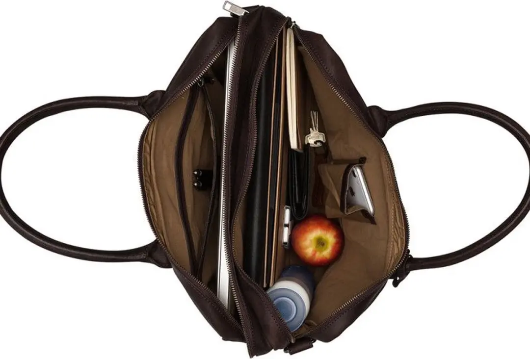 Burkely Fundamentals Vintage Taylor Worker Laptoptas 15.6" - 2 Vakken - Bruin