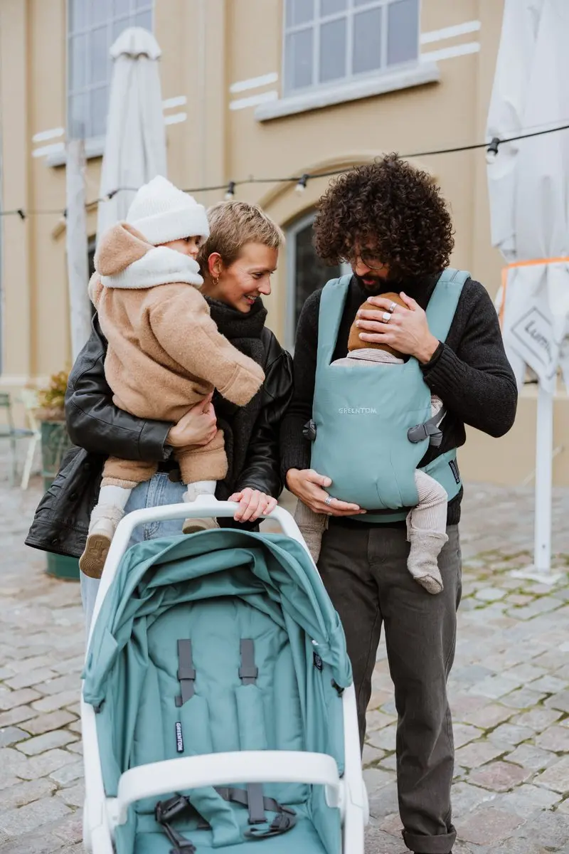Greentom Draagzak Baby - Sage Groen
