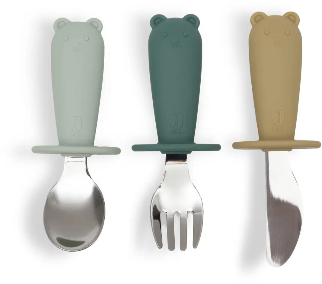 Jollein Baby Bestekset Siliconen Jade Shades
