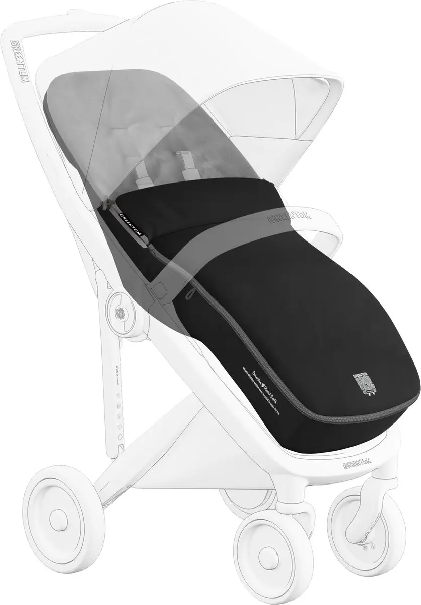 Greentom Voetenzak Black - Geschikt voor Buggy & Kinderwagen