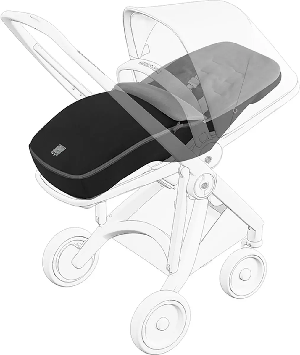 Greentom Voetenzak Black - Geschikt voor Buggy & Kinderwagen