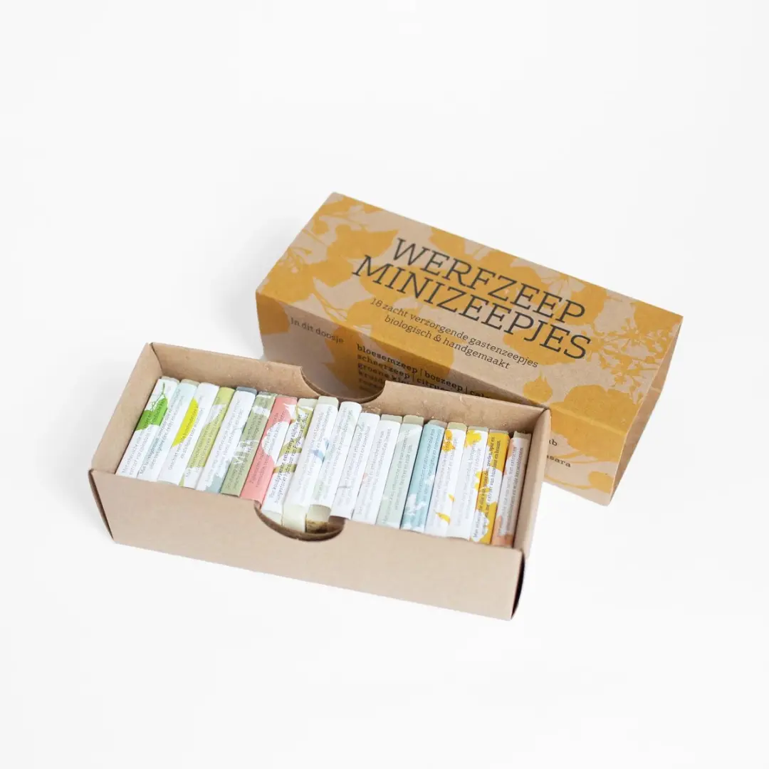 Werfzeep Cadeaudoos - 18 Minizeepjes 100g