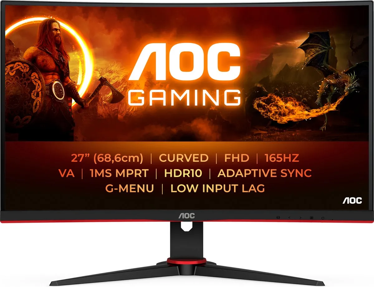 AOC C27G2E Curved Gaming Monitor 27"