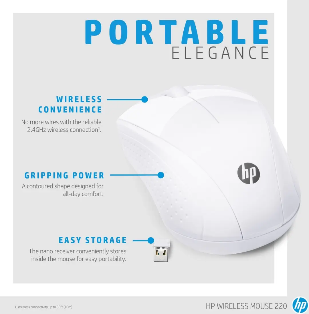 HP 220 Draadloze Muis - Wit