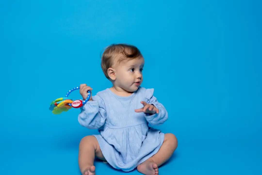 Nûby Koelbijtsleutels Blauw - 3m+