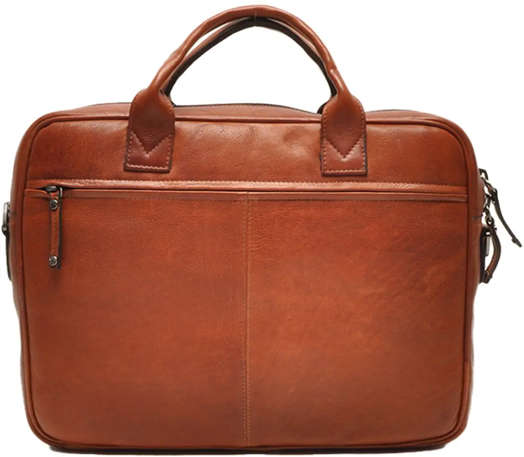 Berba Lucca Laptoptas 15.6 inch - Cognac Leer - 3 Vakken