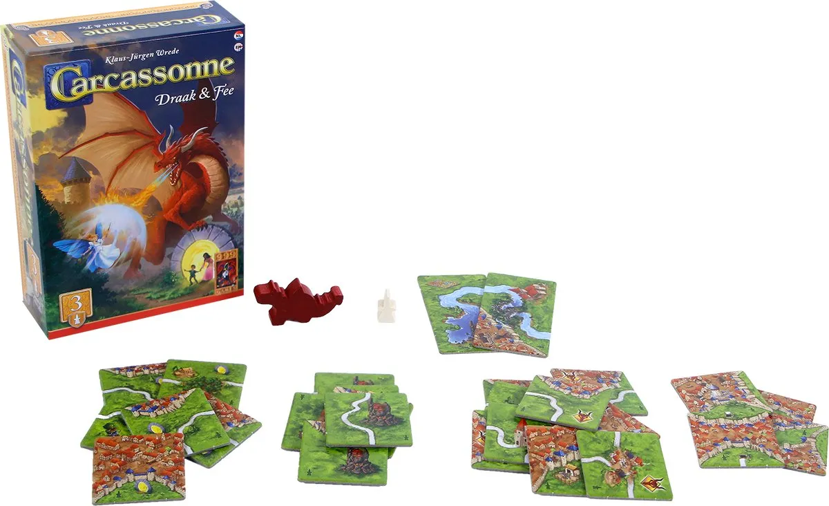 999 Games Carcassonne Draak & Fee Uitbreiding 3 - NL/EN - afbeelding 6 van 6