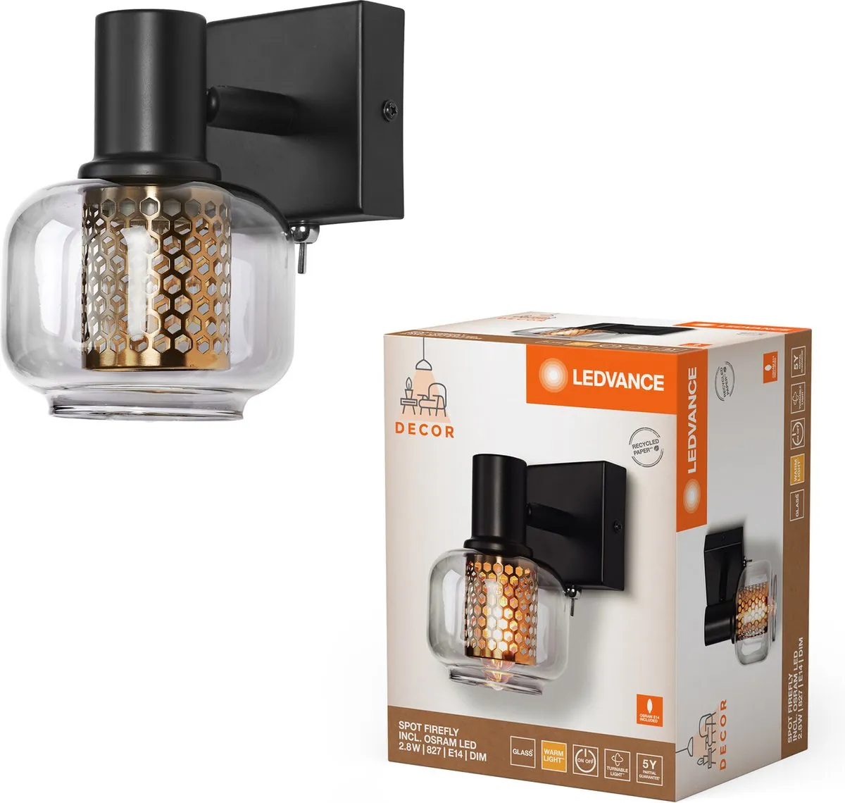 LEDVANCE Decor Spot Firefly 1X2.8W E14