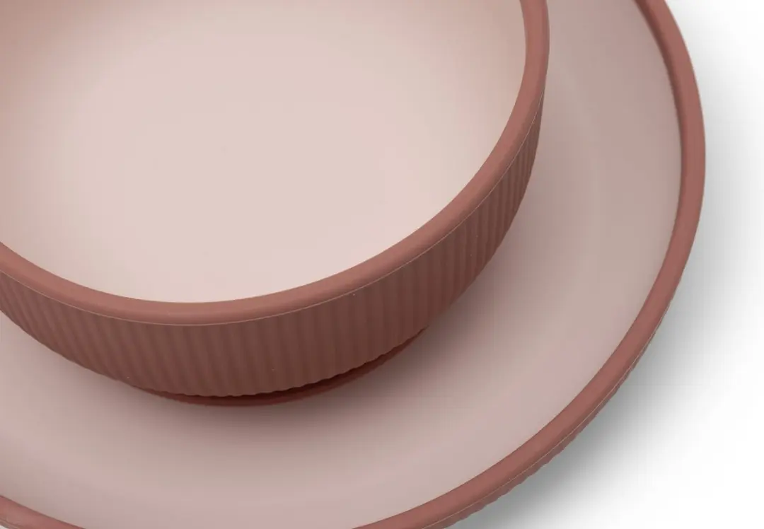 Jollein Kinderserviesset Siliconen Blush Shades - 4 Stuks