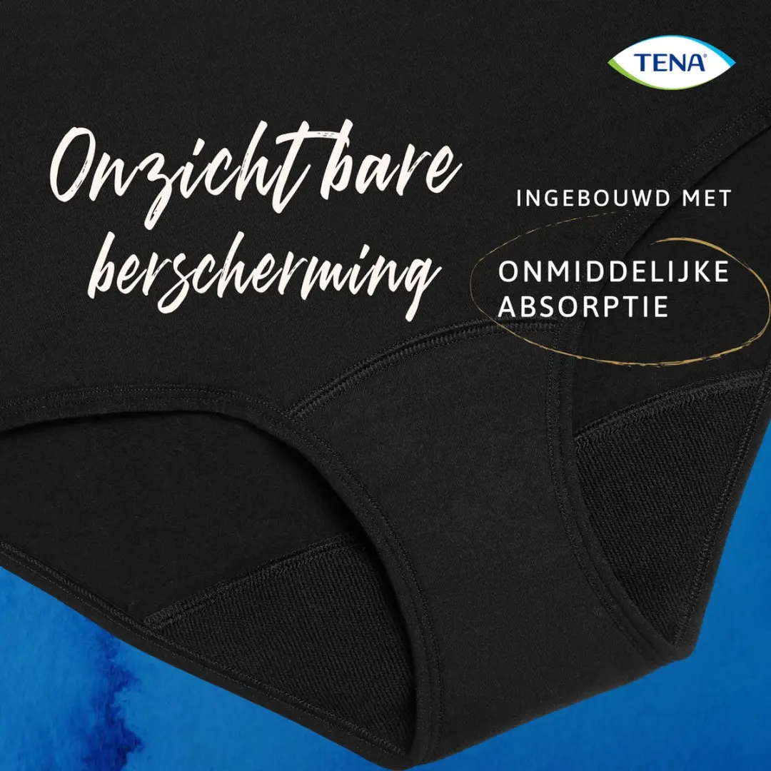 TENA Wasbaar Ondergoed Medium - Zwart