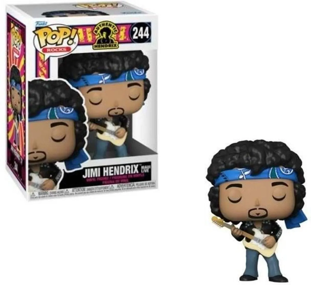 Funko POP! Rocks Jimi Hendrix Verzamelfiguur - Multicolours - afbeelding 2 van 3