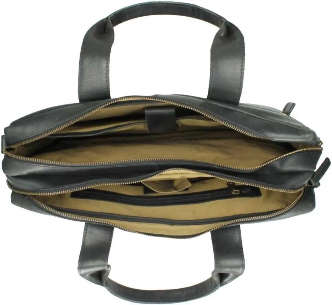 Burkely Vintage Jesse Laptoptas 14 inch - Zwart
