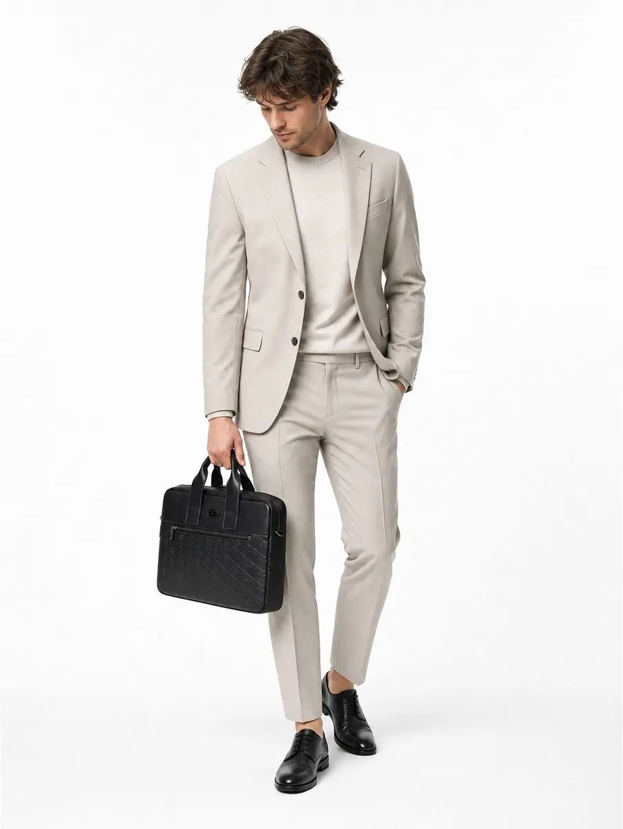 Lacoste NH5398MR 000 Laptoptas - 14 inch - 3 Vakken - Noir