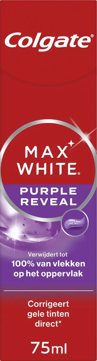 Colgate Max White Purple Reveal Tandpasta - 4x75ml