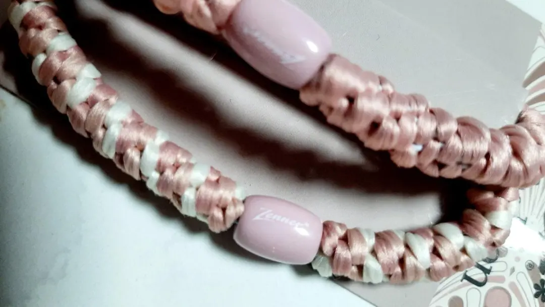 Zenner Braidies Armband - 2 Stuks - naturel/beige/roze