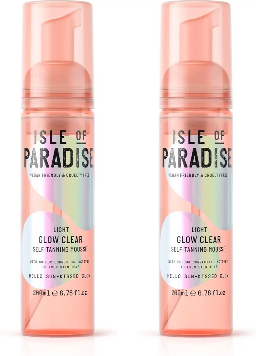 Isle of Paradise Light Glow Clear Zelfbruinende Mousse 400ml