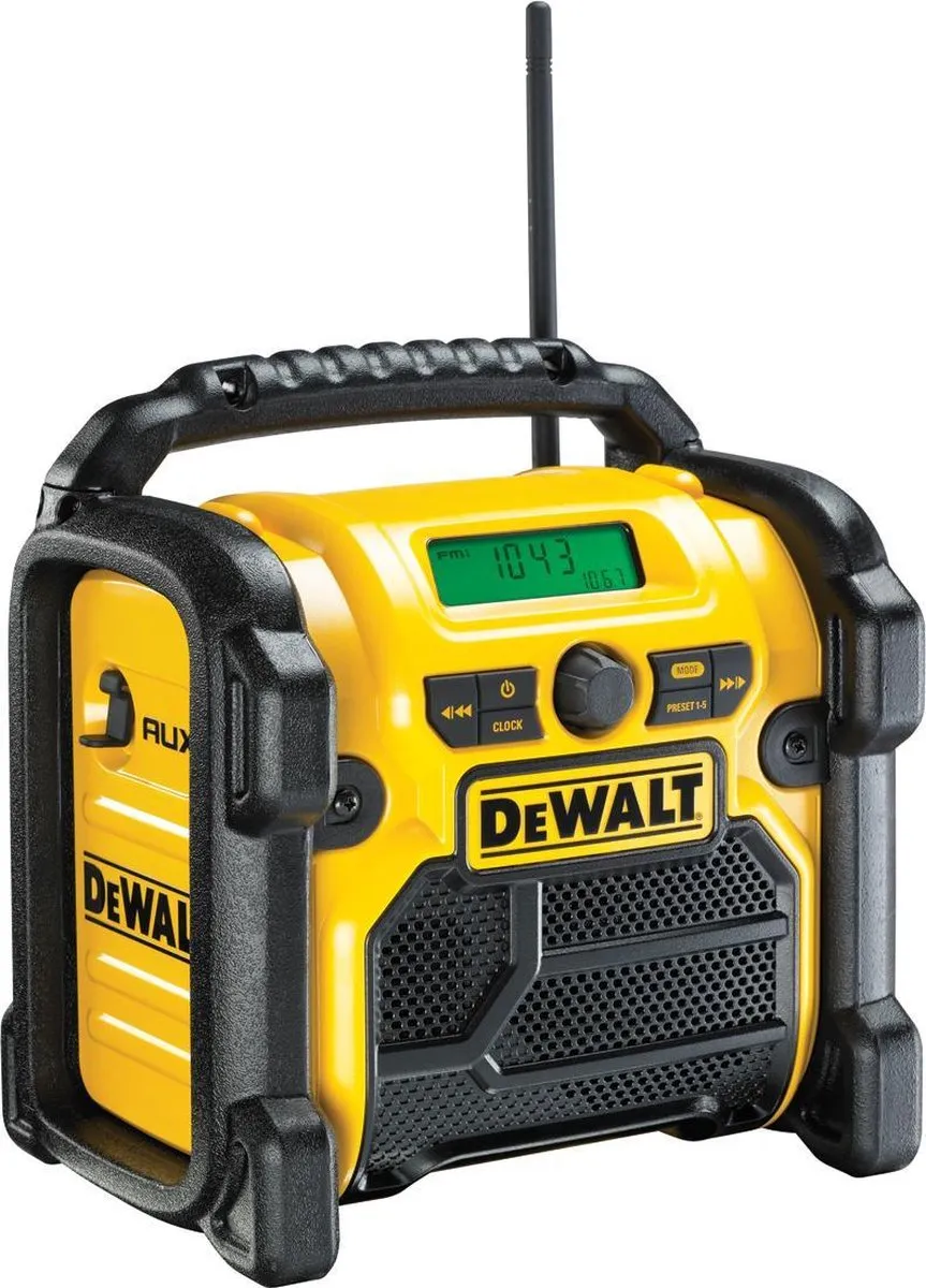 DeWalt DCR019 Bouwradio - 10.8-18V Li-Ion - Zwart/Geel - afbeelding 6 van 6