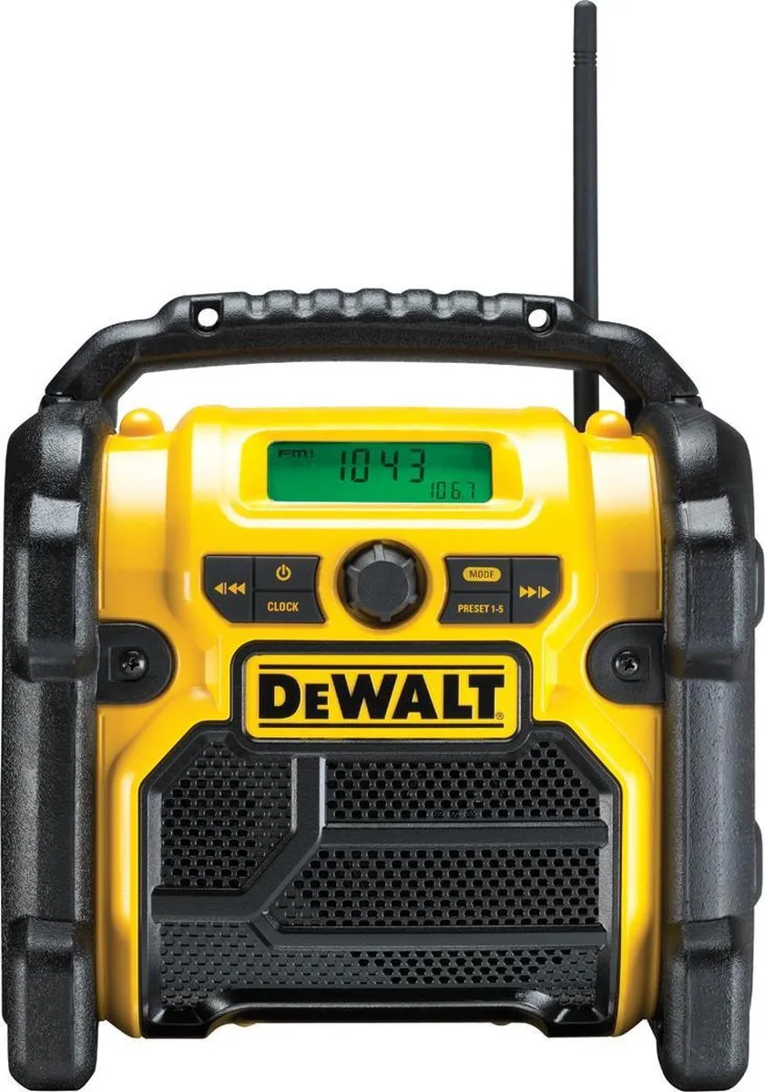 DeWalt DCR019 Bouwradio - 10.8-18V Li-Ion - Zwart/Geel