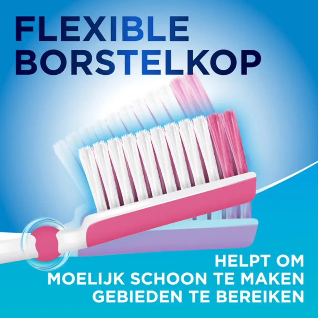 Aquafresh Tandenborstel Clean Control Soft - 3 Stuks - Lichtblauw