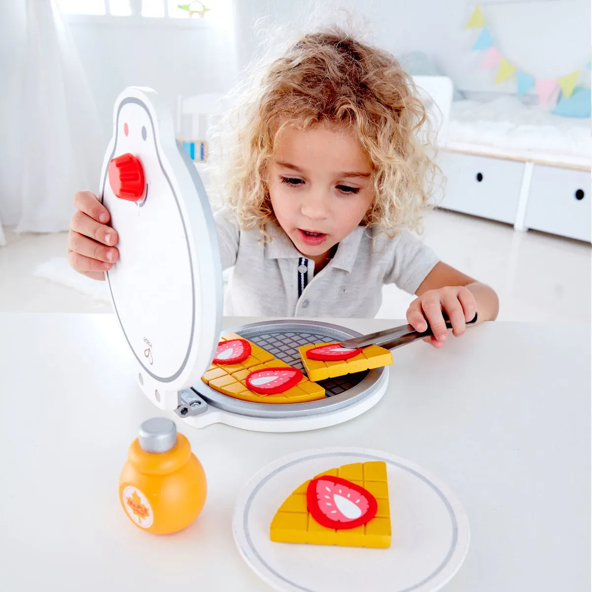 Hape Mijn Eerste Wafelijzer 21cm - Grijs