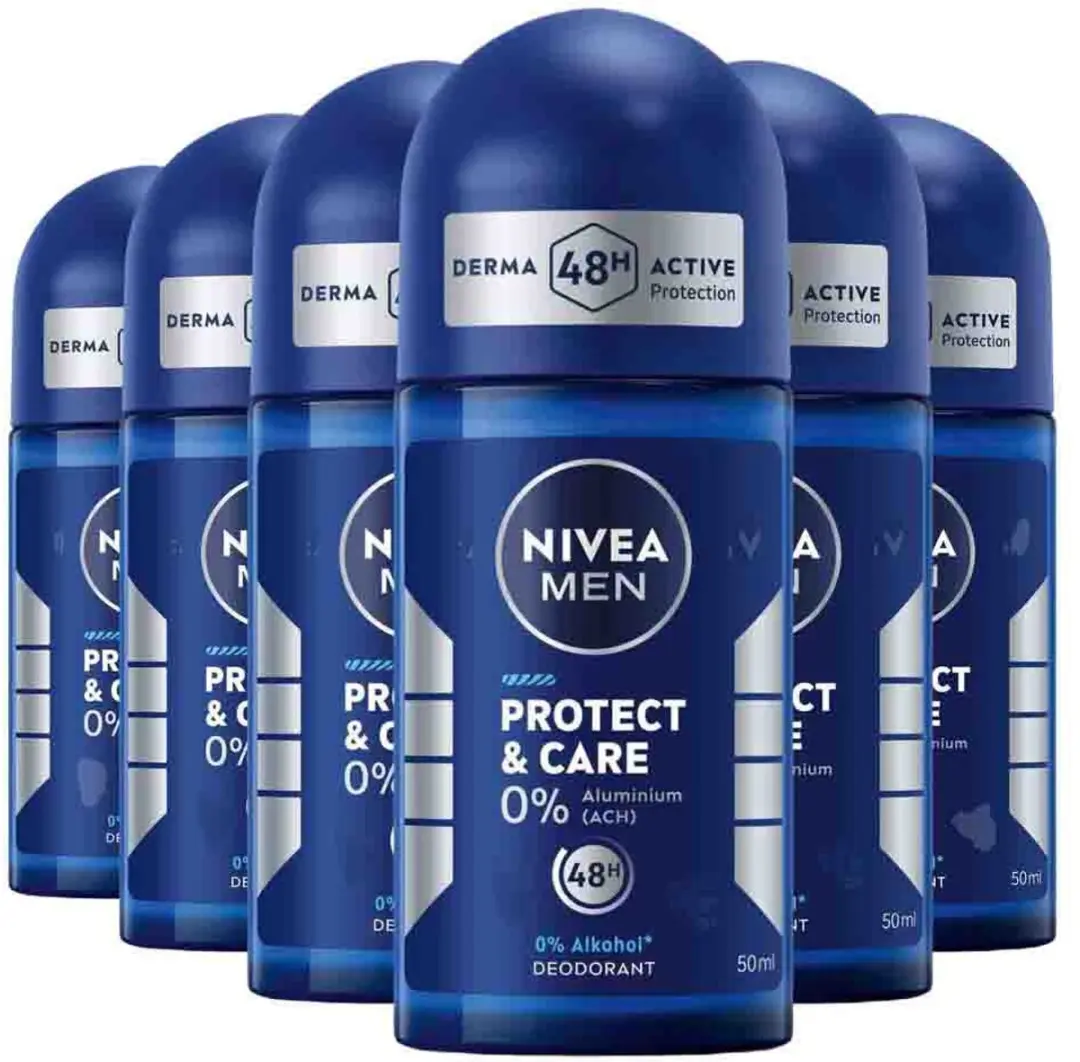 NIVEA Men Protect & Care Deo Roller - 6x50ml