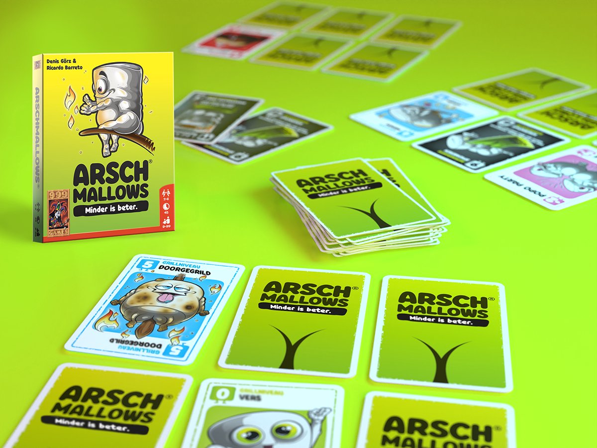 999 Games - Arschmallows - Humoristisch & snel kaartspel - Een Retegoed spel - Top partyspel voor spelletjesavonden