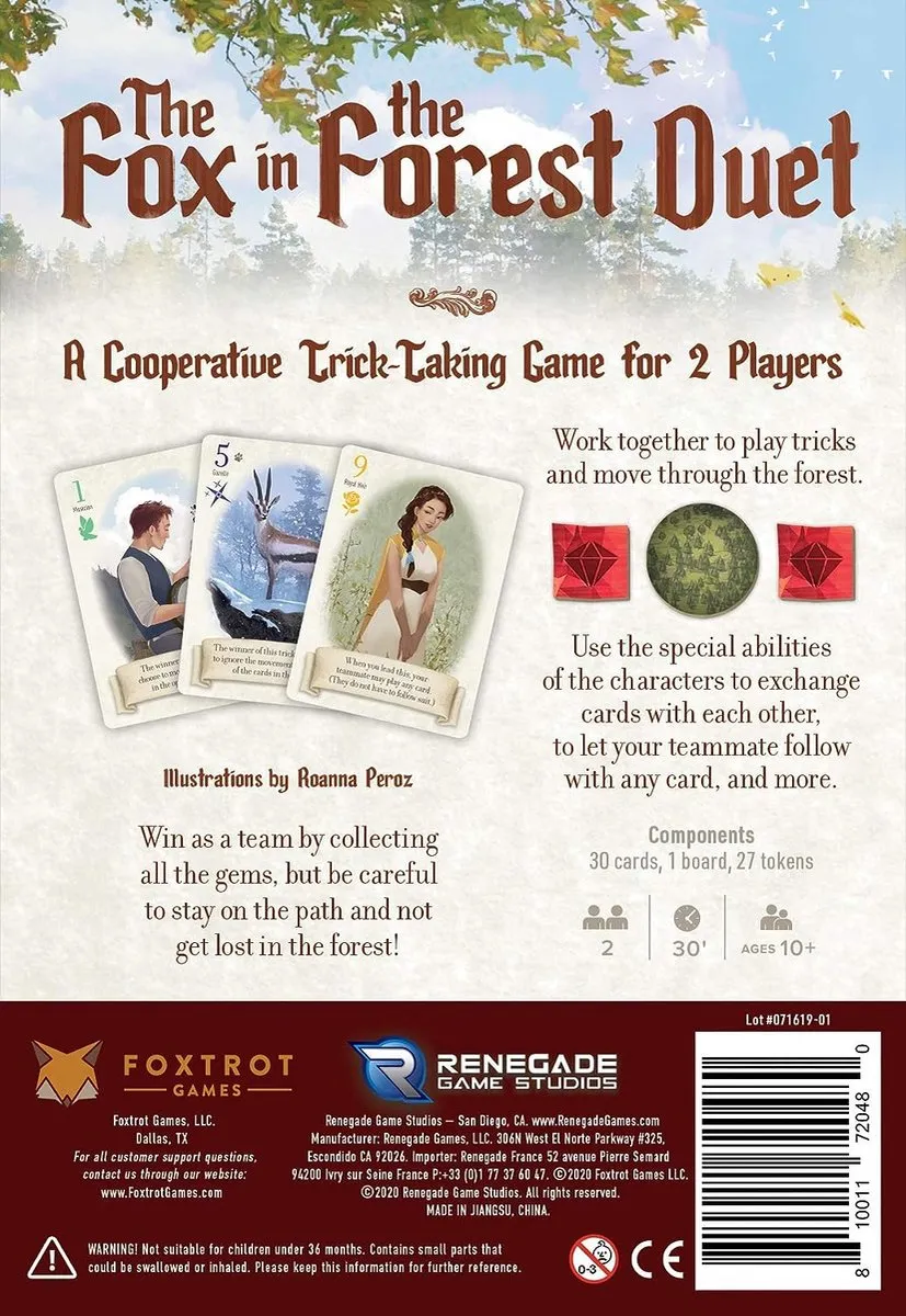 Asmodee The Fox in the Forest Duet - 2 Spelers