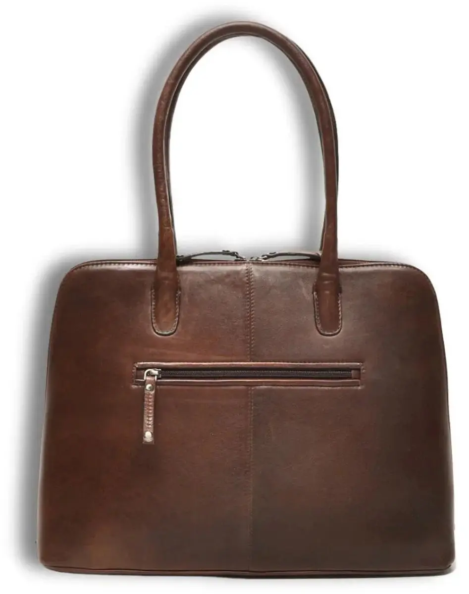 Berba Lucca Laptop Tas 15.6" - 335-780-12 - Chocolade