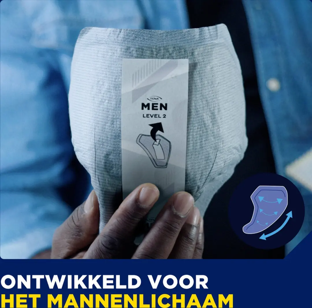 TENA Men Level 2 Incontinentieverband 60 Stuks - afbeelding 2 van 6