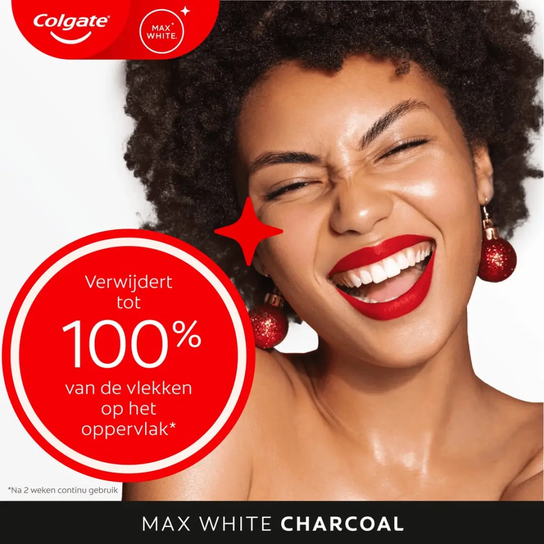 Colgate Max White Active Charcoal Tandpasta - 4x75ml