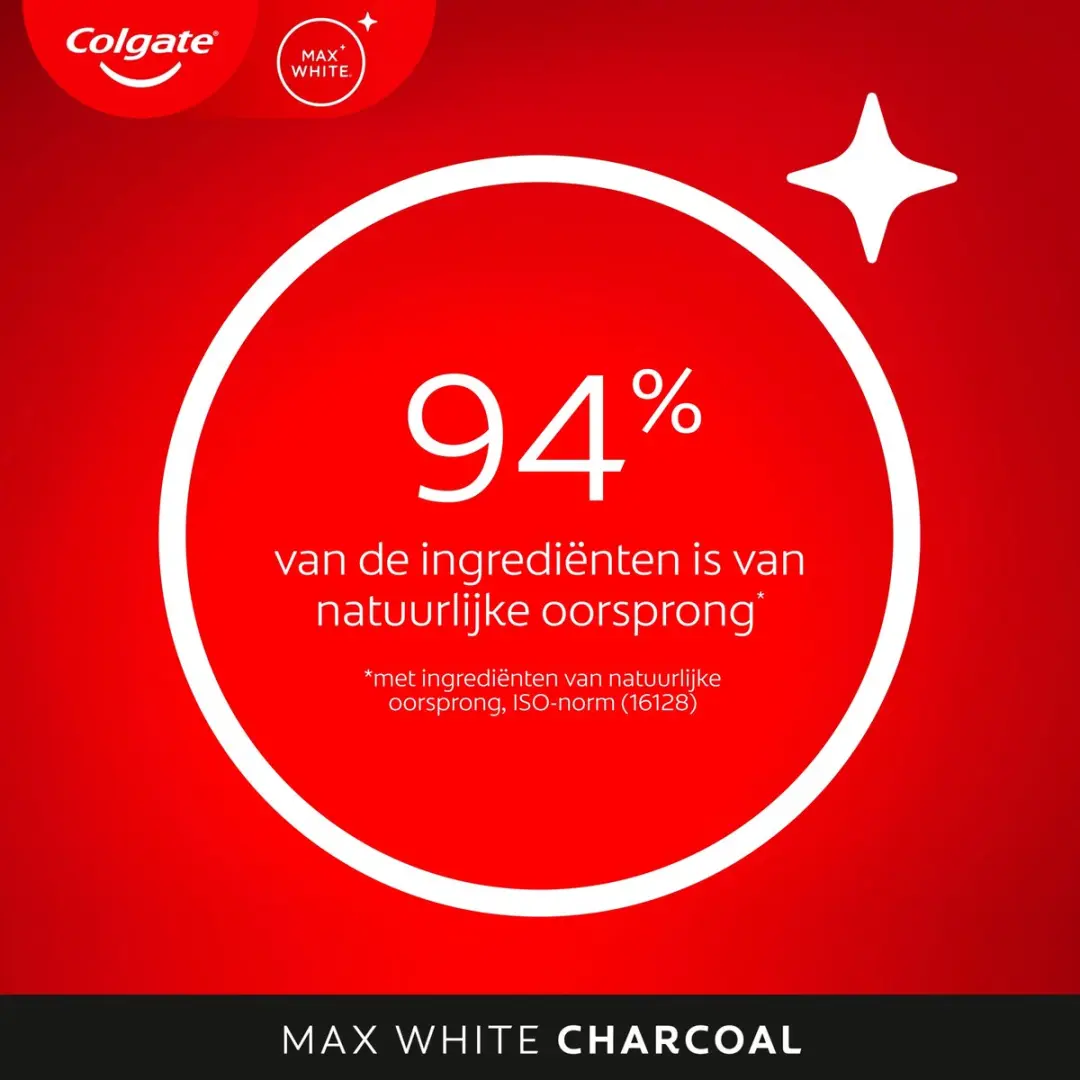 Colgate Max White Active Charcoal Tandpasta - 4x75ml