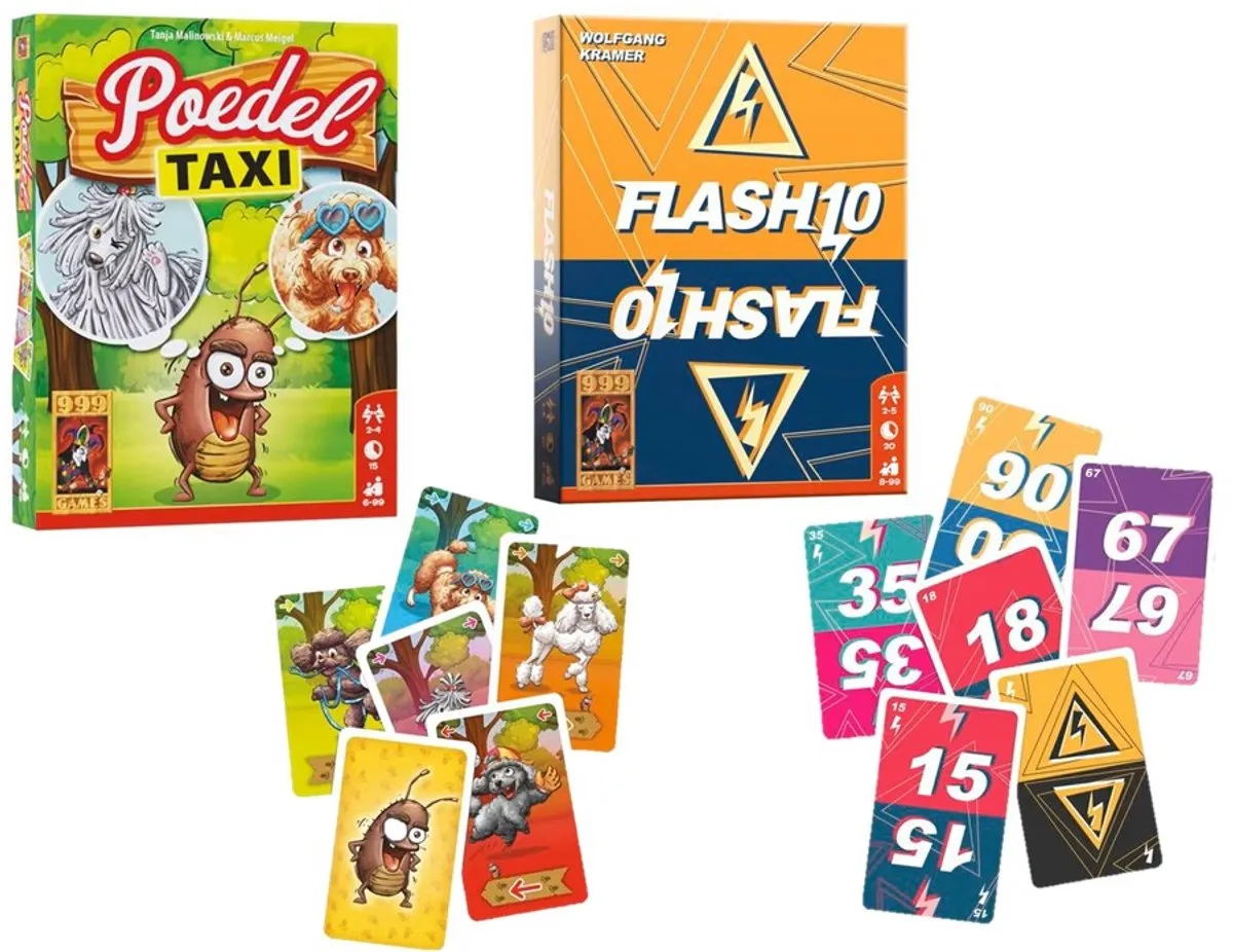 999 Games Poedel Taxi & Flash 10 Combi-Set