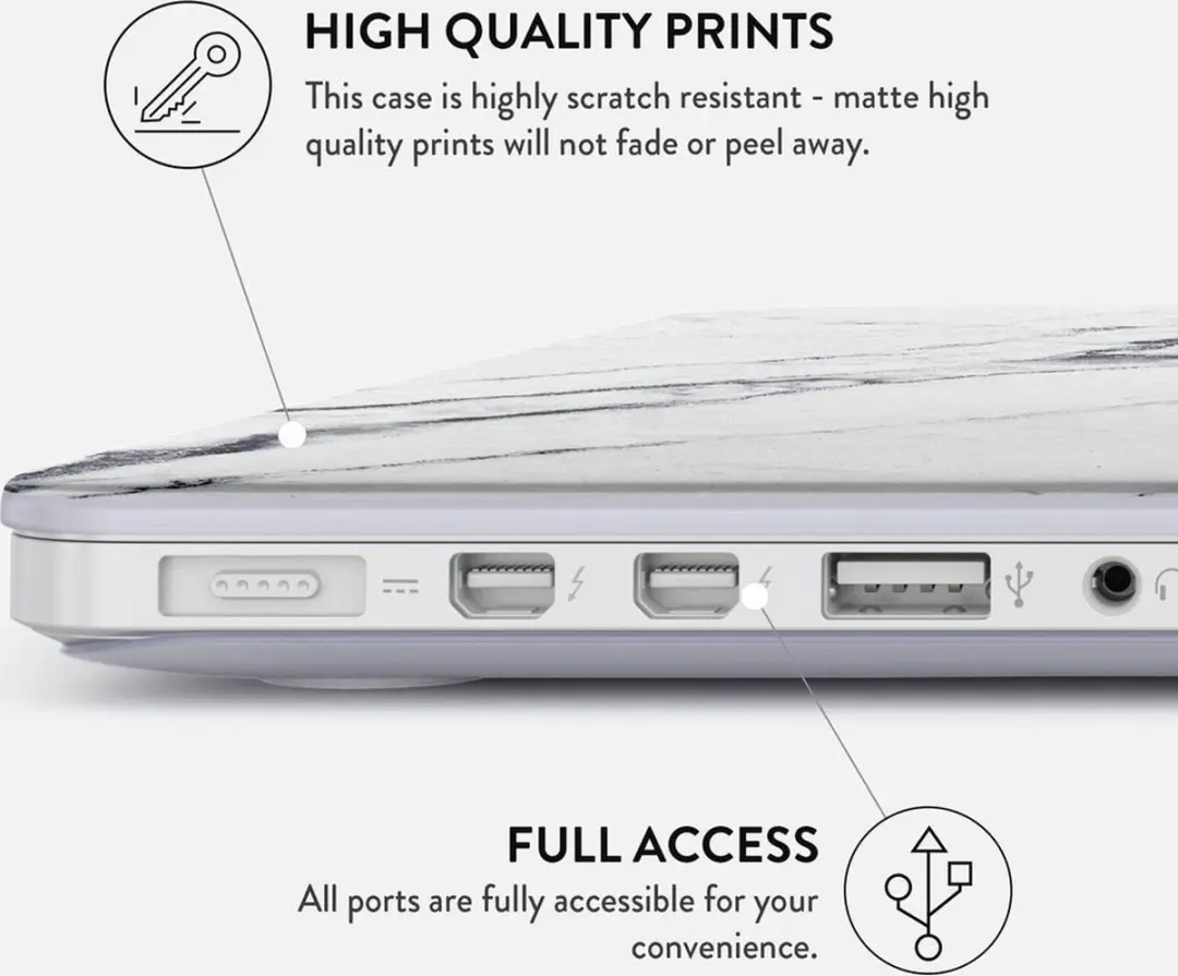 Burga Hard Case MacBook Air 13 inch 2020 - Satin White