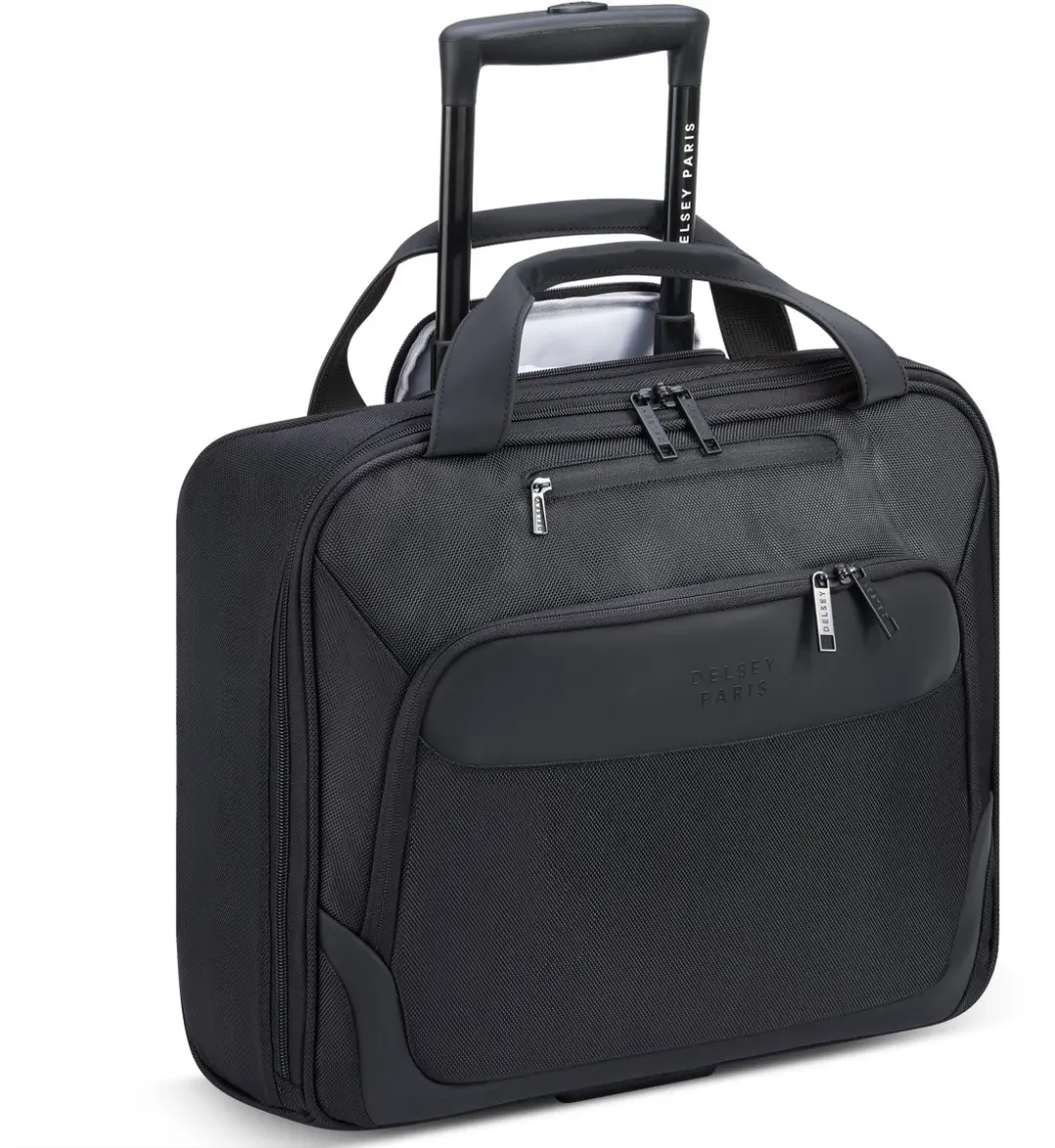 Delsey Parvis Plus Pilot Case 38x42x17cm - 24L - 15.6" Laptopvak - Zwart