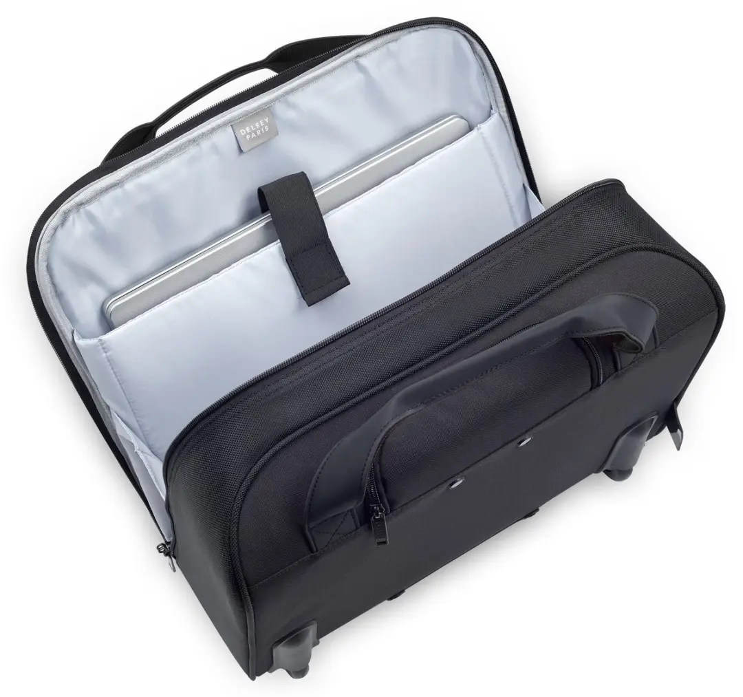 Delsey Parvis Plus Pilot Case 38x42x17cm - 24L - 15.6" Laptopvak - Zwart