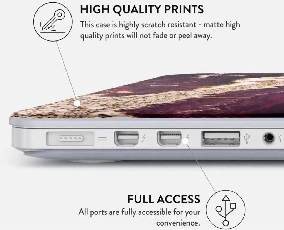 Burga Hard Case MacBook Air 13 2020 - Paars Skies