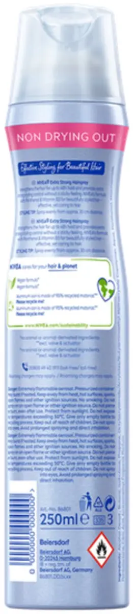 NIVEA Styling Spray Hold 4 Diamond Gloss Care 250ml