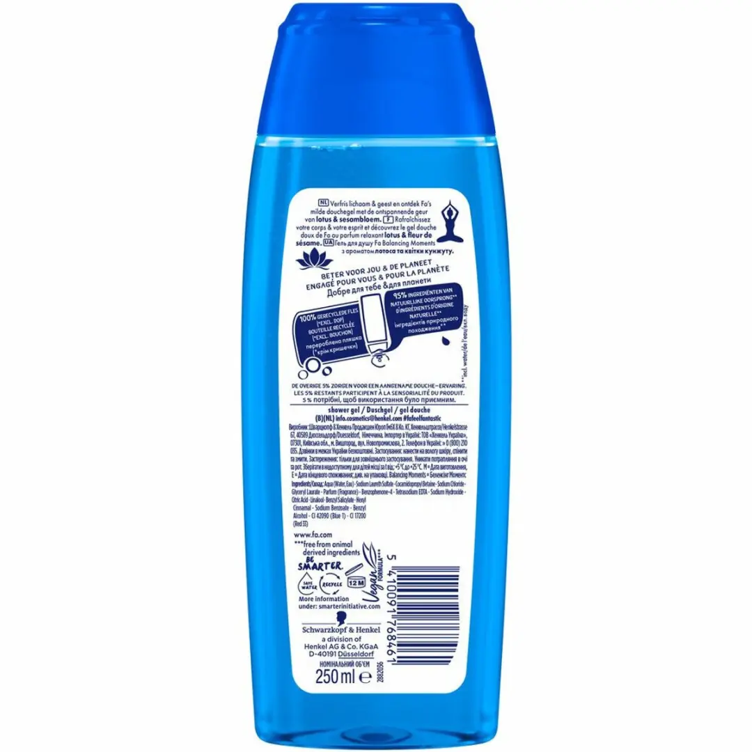 Fa Balancing Moments Douchegel - 3x250ml