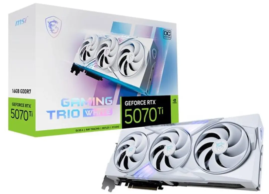 MSI GeForce RTX 5070 Ti 16G GAMING TRIO OC White - Videokaart